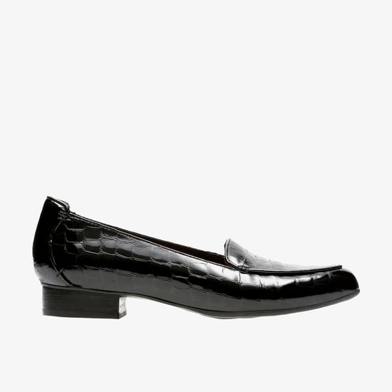 Keesha Luca Schwarz Lack/Krokodil Schuhe - Image 1