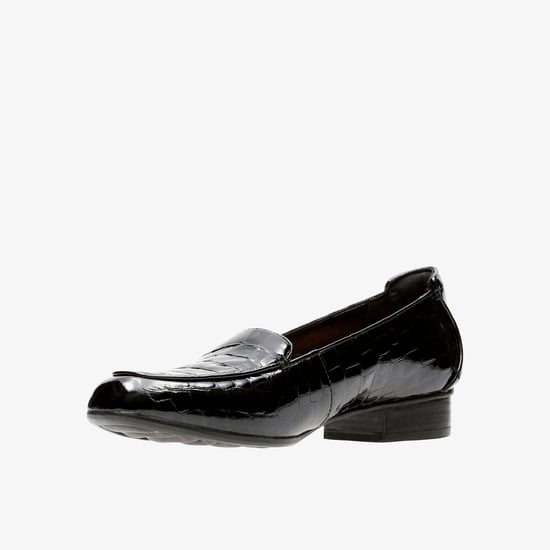 Keesha Luca Schwarz Lack/Krokodil Schuhe - Image 4