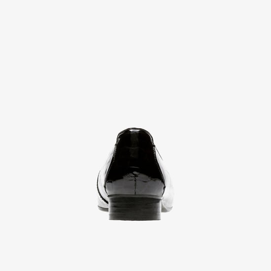 Keesha Luca Schwarz Lack/Krokodil Schuhe - Image 5