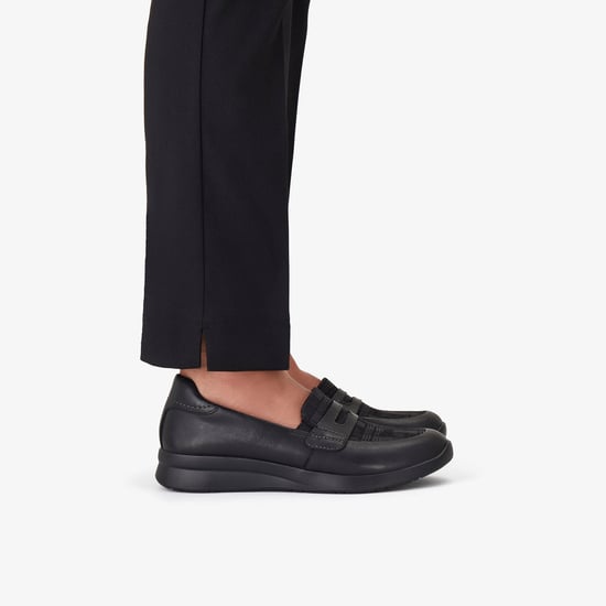 Ellowyn Penny Schwarze Leder Schuhe - Image 2