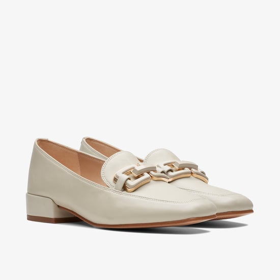 Seren30 Einfache Elfenbeinleder Schuhe - Image 4