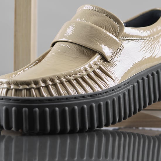 Torhill Mokassins Beige Lackschuhe - Image 3