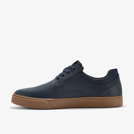 Lockton Schnürschuhe aus navy-farbenem, öligem Leder - Image 2