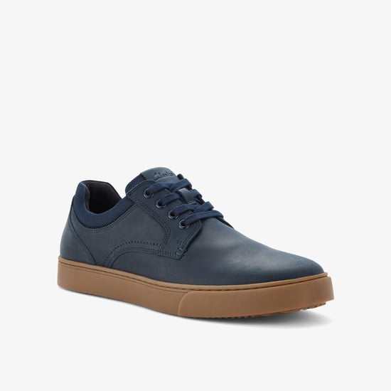 Lockton Schnürschuhe aus navy-farbenem, öligem Leder - Image 4