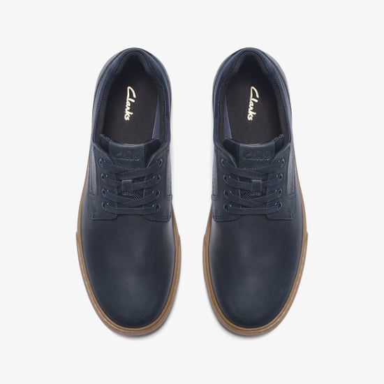 Lockton Schnürschuhe aus navy-farbenem, öligem Leder - Image 6