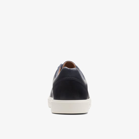 Un Costa Spitze Navy Leder Sneakers - Image 5