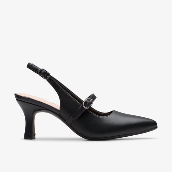 Kataleyna Ruby schwarze Leder Schuhe - Image 1