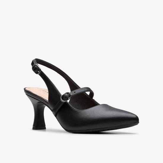 Kataleyna Ruby schwarze Leder Schuhe - Image 4