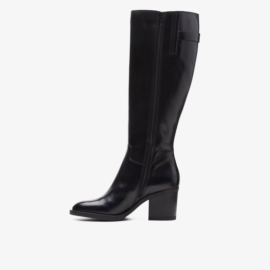 Mascarpone 2 Up Schwarze Lederstiefel - Image 2