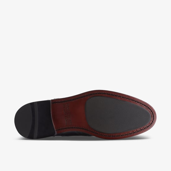 Craftdean Flügel-Brogue schwarze Lederschuhe - Image 3