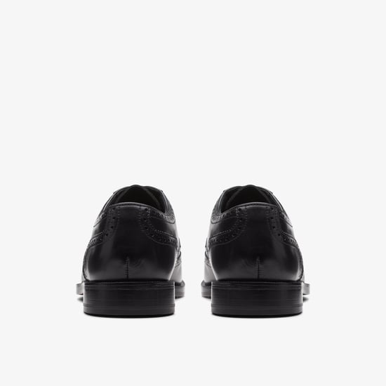 Craftdean Flügel-Brogue schwarze Lederschuhe - Image 5