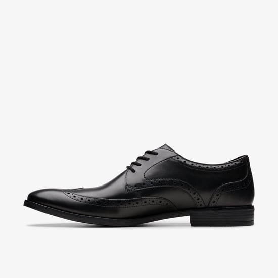 Brandon Limit Brogue schwarze Lederschuhe - Image 3