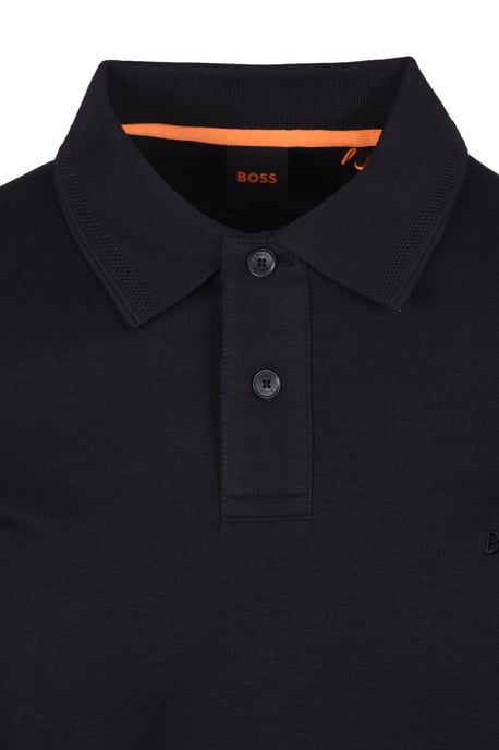 Boss Orange Interlock Polo Black - Image 2