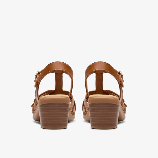 Emily2 Rosa Tan Leder Sandalen - Image 6
