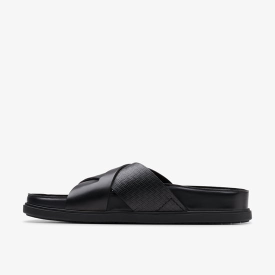 Torford Cross schwarze Leder-Sandalen - Image 3