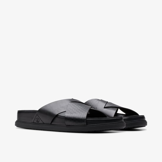 Torford Cross schwarze Leder-Sandalen - Image 5