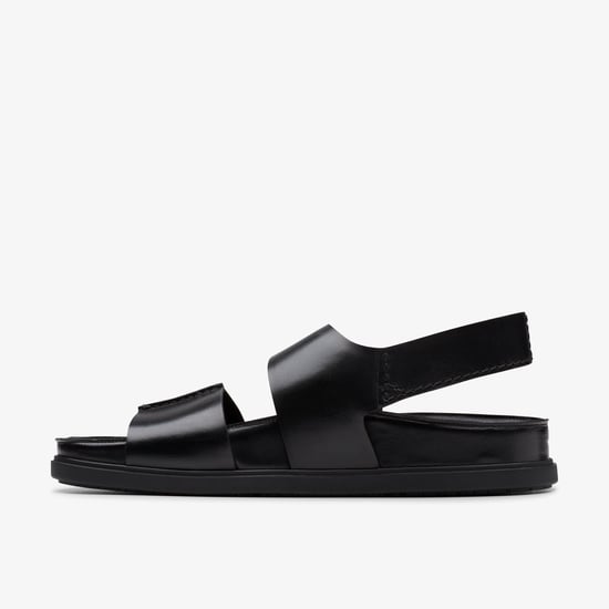 Torford Riemen Schwarze Leder Sandalen - Image 2