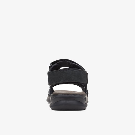 Hapsford Creek Schwarze Geschmeidige Leder-Sandalen - Image 5