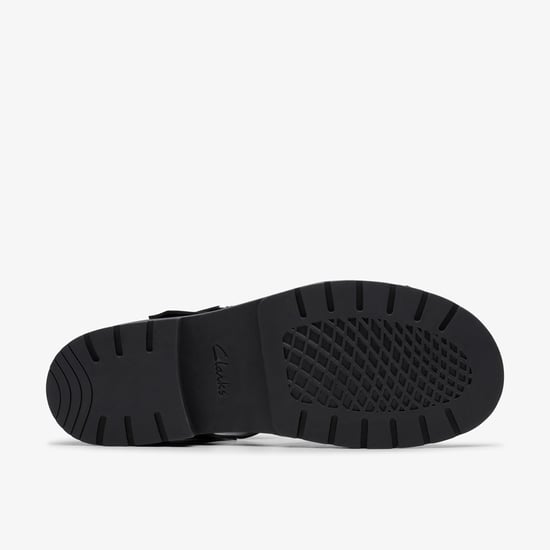 Orinoco Cross Schwarze Leder Sandalen - Image 3