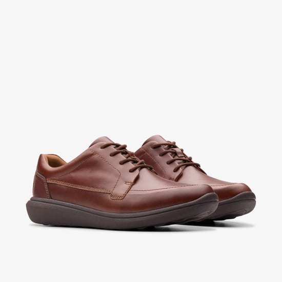 Watchet Spitze Dunkelbraune Leder-Schuhe - Image 4