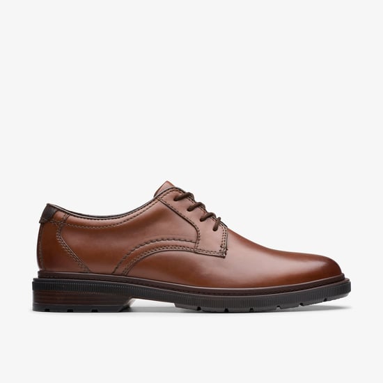 Burchill Derby Dunkelbraune Lederschuhe - Image 1