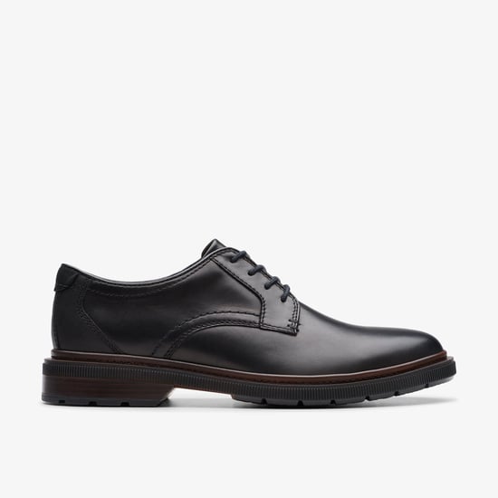 Burchill Derby schwarze Lederschuhe - Image 1