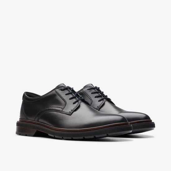 Burchill Derby schwarze Lederschuhe - Image 4