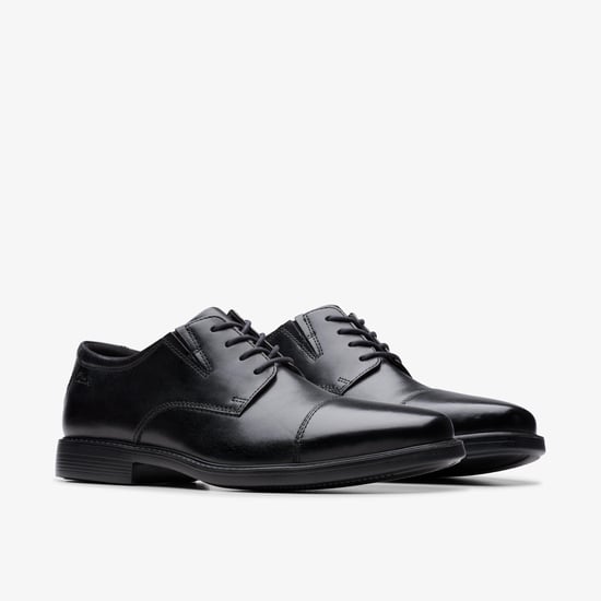 Cosgrove Kappe Schwarze Lederschuhe - Image 4