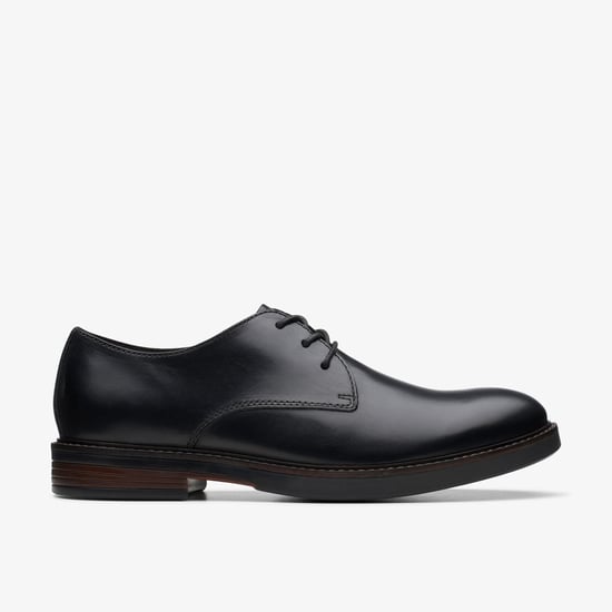 Paulson Einfache Schwarze Leder Schuhe - Image 1