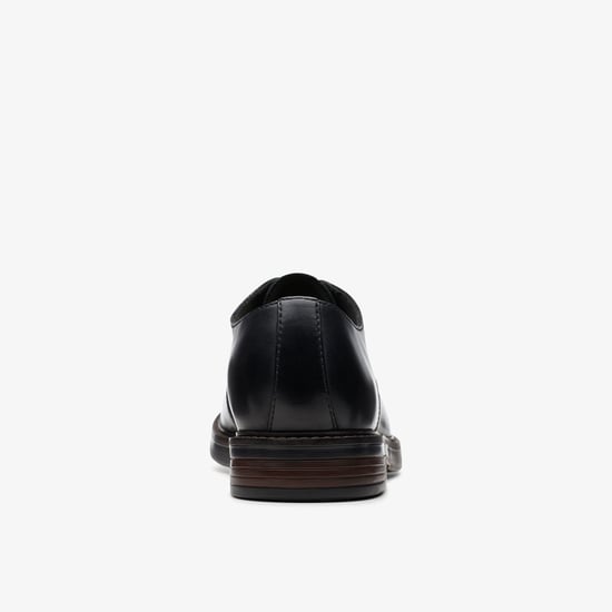 Paulson Einfache Schwarze Leder Schuhe - Image 5