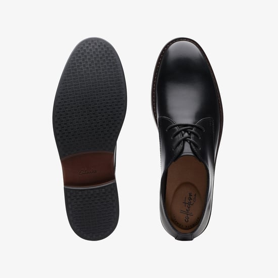 Paulson Einfache Schwarze Leder Schuhe - Image 6