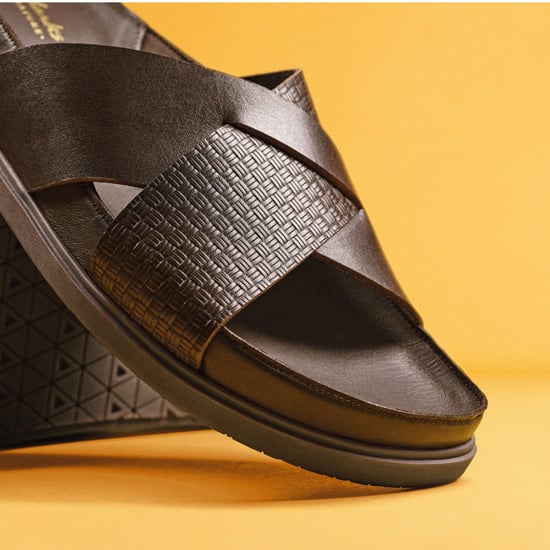 Torford Cross braune Leder-Sandalen - Image 3