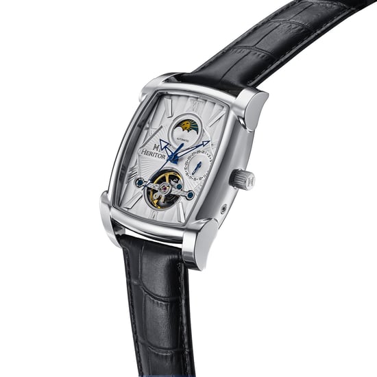 Heritor Automatikuhr Valentin mit Lederarmband und Datum - Image 3