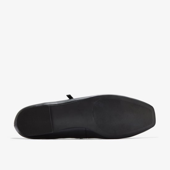 Emelina Gem Schwarze Glatte Schuhe - Image 3