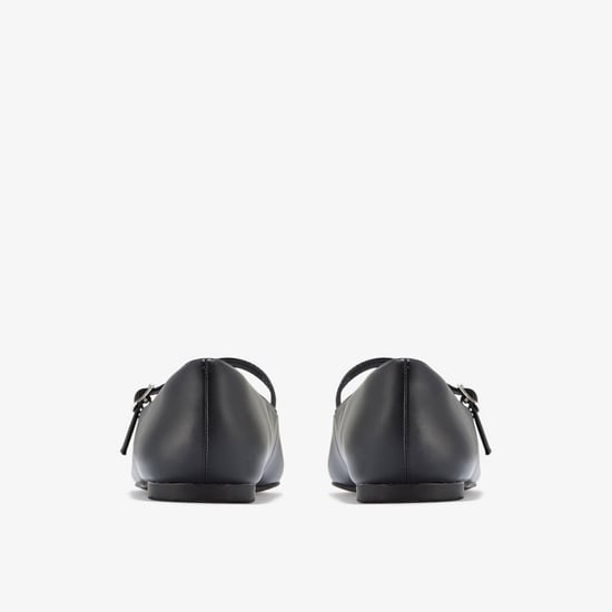 Emelina Gem Schwarze Glatte Schuhe - Image 5