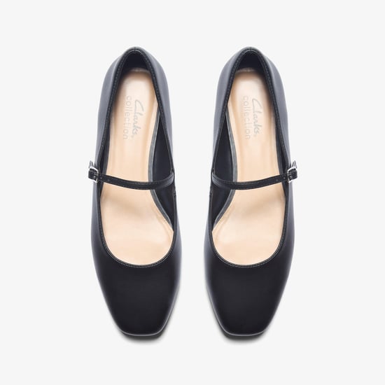 Emelina Gem Schwarze Glatte Schuhe - Image 6
