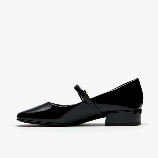 Seren30 Schnalle Schwarze Lackschuhe - Image 2