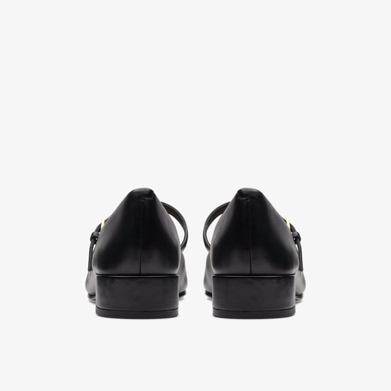 Seren 30 Schnalle Schwarze Leder Schuhe - Image 5