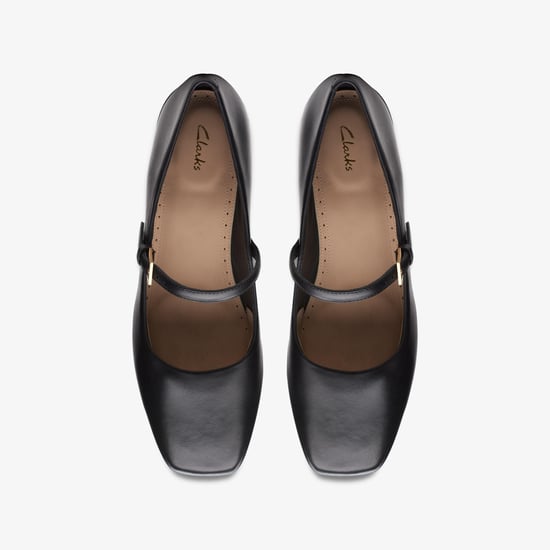 Seren 30 Schnalle Schwarze Leder Schuhe - Image 6