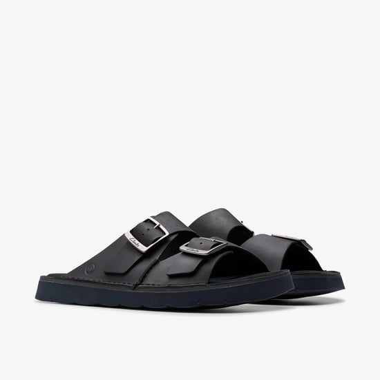 Solsbury Riemen Schwarze Leder-Sandalen - Image 4