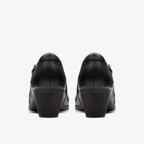 Emily2 Braley schwarze Leder Schuhe - Image 5