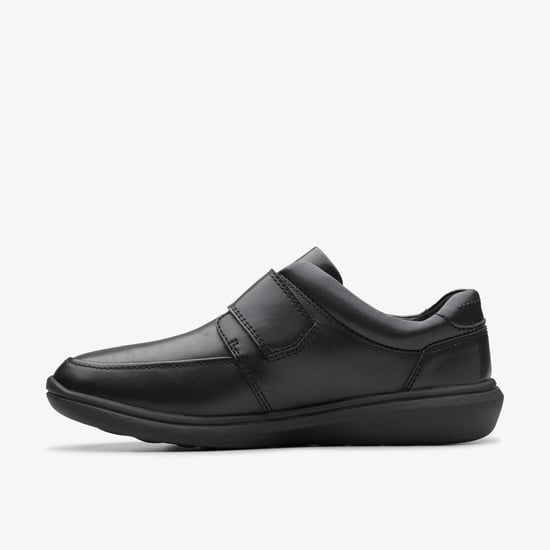Watchet Riemen Schwarze Leder Schuhe - Image 2