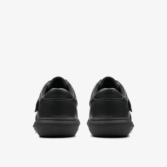 Watchet Riemen Schwarze Leder Schuhe - Image 5