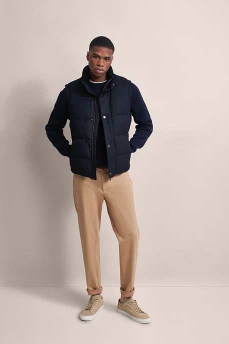 Bugatti Herren Steppweste in moderner Flanell-Optik - Image 4
