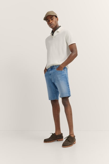 Bugatti Herren Jeans-Bermuda im Used-Wash-Design - Image 4