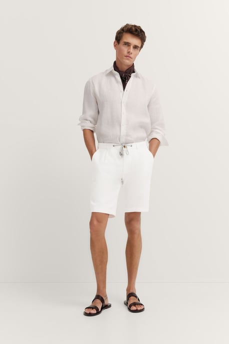 Bugatti Herren Bermuda aus Baumwoll-Leinen-Mix - Image 4