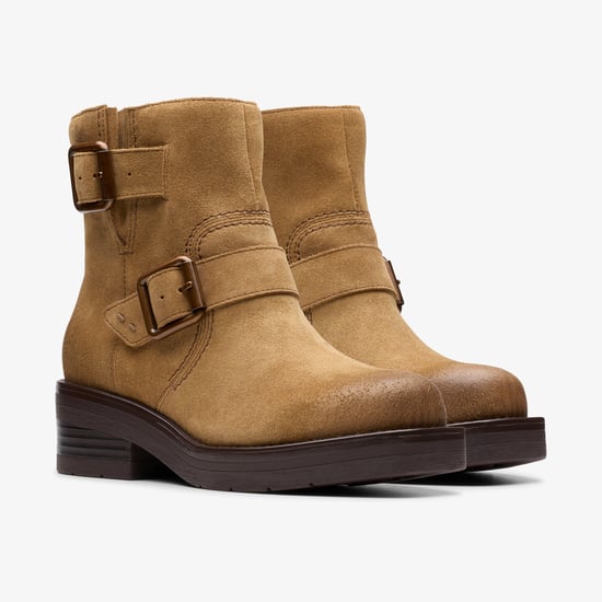 Rebelle Schnalle Walnuss Wildleder Stiefel - Image 4