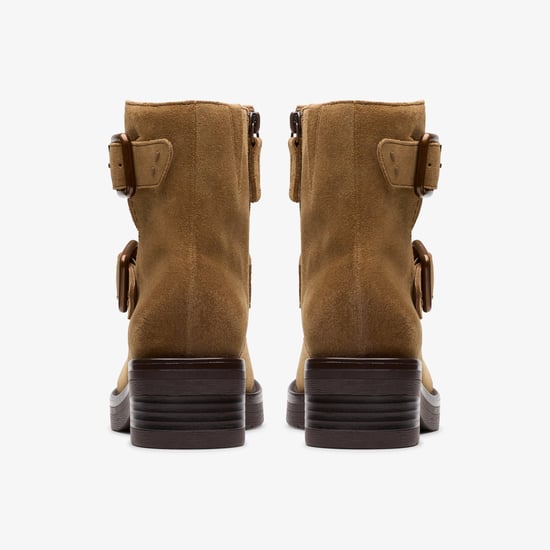Rebelle Schnalle Walnuss Wildleder Stiefel - Image 5