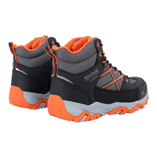 Regatta - Kinder Wanderstiefel "Samaris III" (Schwarz/Leuchtend Orange) - Image 2