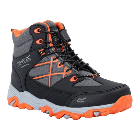 Regatta - Kinder Wanderstiefel "Samaris III" (Schwarz/Leuchtend Orange) - Image 4